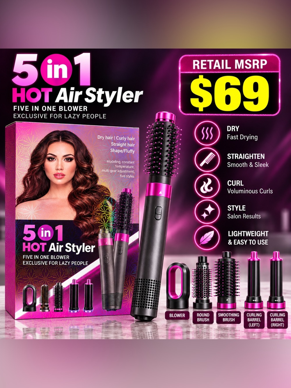 5 IN 1 HOT AIR STYLER